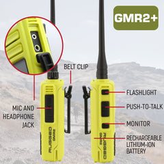 Rugged GO BAG - High Visibility GMR2 PLUS Emergency Radio Bundle