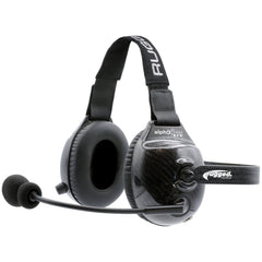 Rugged AlphaBass Carbon Fiber Stereo Headset with Bass Boost and Volume Control (OTH and BTH) - Over The Head