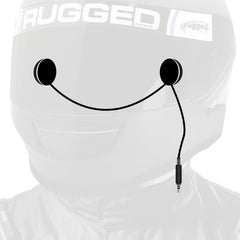 Rugged In-Helmet Speakers with 3.5mm Plug - Stereo / Alpha Audio
