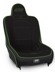 PRP Premier High Back Suspension Seat; Black & Green Tweed A100110-50-W
