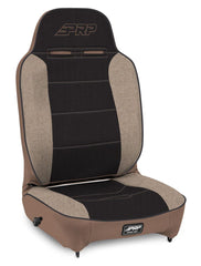 PRP Enduro High Back Reclining Suspension Seat, Passenger Side; Tan and Black A13011045-64