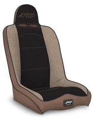 PRP Daily Driver High Back Suspension Seat; Tan and Black Tweed A140110-64