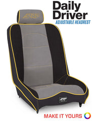 PRP Daily Driver Low Back Suspension Seat with Adjustable Headrest A140115
