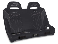 PRP RST Quick Release Rear Suspension Bench Seat for Polaris RZR PRO XP4, PRO R4, Turbo R4, Black & Grey A4901-PORXP-QR-203