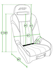 PRP GT/S.E. Suspension Seat, Black and Gray A5701-PORXP-203