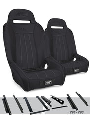 PRP GT/S.E. Suspension Seats Kit for Can-Am Maverick X3 (Pair), Black A5701-PORXP-C86-201