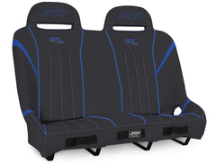 PRP GT/S.E. Quick Release Rear Suspension Bench Seat for Polaris RZR PRO XP4, PRO R4, Turbo R4, Black & Blue A60-PORXP-QR-V