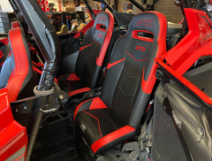 PRP GT3 Fold Flat Rear Suspension Seats for Polaris RZR PRO XP4, PRO R4, Turbo R4 (Pair), Black A7208-PORXP-201