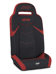 PRP GT3 Fold Flat Rear Suspension Seats for Polaris RZR PRO XP4, PRO R4, Turbo R4 (Pair), Red A7208-PORXP-204