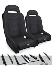 PRP GT3 Suspension Seats Kit for Honda Talon (Pair), Black A7301-PORXP-C66-201