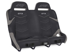 PRP GT3 Quick Release Rear Suspension Bench Seat for Polaris RZR PRO XP4, PRO R4, Turbo R4, Black & Gray A74-PORXP-QR-203