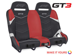 PRP GT3 Rear Suspension Bench Seat for Polaris RZR XP4 1000, XP4 Turbo, XP4 Turbo S - Custom A74-POR1K