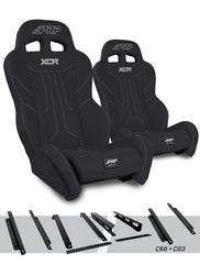 PRP XCR Suspension Seats Kit for Honda Talon (Pair), Black A8001-PORXP-C66-201