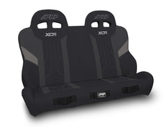 PRP XCR Quick Release Rear Suspension Bench Seat for Polaris RZR PRO XP4, PRO R4, Turbo R4, Black & Grey A8201-PORXP-QR-203