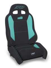 PRP EnduroCrawl Reclining Suspension Seat, Black & Teal Vinyl, Driver A9001044-201-238