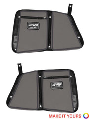 PRP Rear Door Bags with Knee Pads for Polaris RZR (Pair), Custom E40-Cust