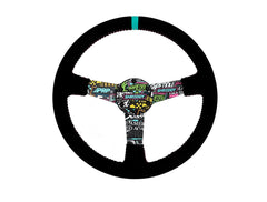 PRP Comp R Leather Steering Wheel, Blue G241