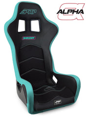 PRP Shreddy Alpha Composite Seat; Black and Teal SHRDYA3901-01