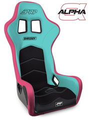 PRP Shreddy Alpha Composite Seat Black; Pink and Teal SHRDYA3901-02