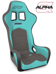 PRP Shreddy Alpha Composite Seat; Teal and Grey SHRDYA3901-04