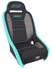 PRP Shreddy Comp Elite Suspension Seat; Black and Teal SHRDYA8301-01