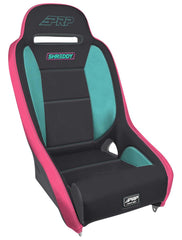 PRP Shreddy Comp Elite Suspension Seat; Black, Pink and Teal SHRDYA8301-02