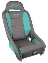 PRP Shreddy Comp Elite Suspension Seat; Grey and Teal SHRDYA8301-04