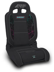 PRP Shreddy Edition EnduroDaily Reclining Suspension Seat, Cracked Black, Driver SHRDYA8701044-05