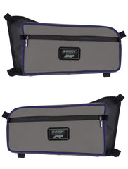PRP Shreddy Rear Door Bags for Can-Am Maverick X3 (Pair), Grey and Purple SHRDYE66-M