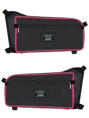 PRP Shreddy Rear Door Bags for Can-Am Maverick X3 (Pair), Black and Pink SHRDYE66-R