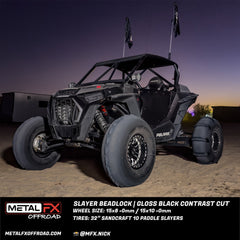 Metal FX Slayer Beadlock | Gloss Black Contrast Cut