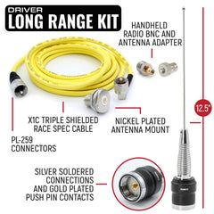 Rugged IMSA Driver and Crew Chief Long Track Racing Kit with RDH16 Radios