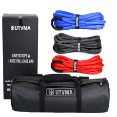 Kinetic Recovery Rope With Heavy Duty Roll Cage Bag - UTVMA