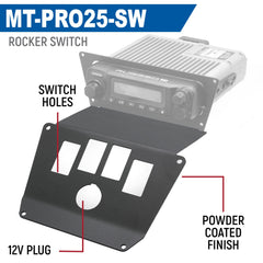 Rugged Lower Accessory Panel for 2025 Polaris RZR Pro XP Pro R and Pro S Radio Mount - Jack Mount