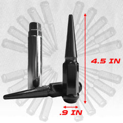 14x2.0mm Extended Spike Lug Nuts - 60 Degree Taper Seat