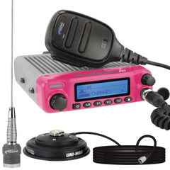 Rugged Radio Kit • Pink Rugged M1 RACE SERIES Waterproof Mobile Radio with Antenna • Digital and Analog