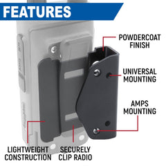Rugged Radio Mount for Handheld Radios