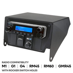 Rugged Can-Am X3 Multi-Mount Kit - Top Mount - for Rugged UTV Intercoms and Radios - Rugged M1/G1/G4/RM45/RM60/GMR45 with Switch Holes