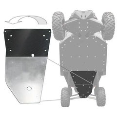 Factory UTV Can-Am Maverick X3 UHMW Rear Skid Plate