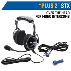 Rugged Rear Seat Expansion Kit with Helmet Kits or Headsets - Offroad Mono / AlphaBass Headset - Over the Head
