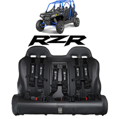 RZR 900/800 Rear Bench Seat W Harnesses (2010-2014) - UTVMA