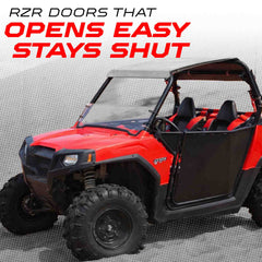 50 Cal RZR Doors Red on Black