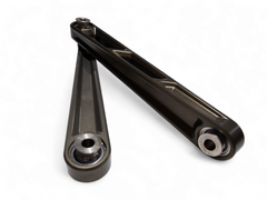 Polaris RZR Pro R Turbo R Front Sway Bar Links in gunmetal shown displaying full billet pair