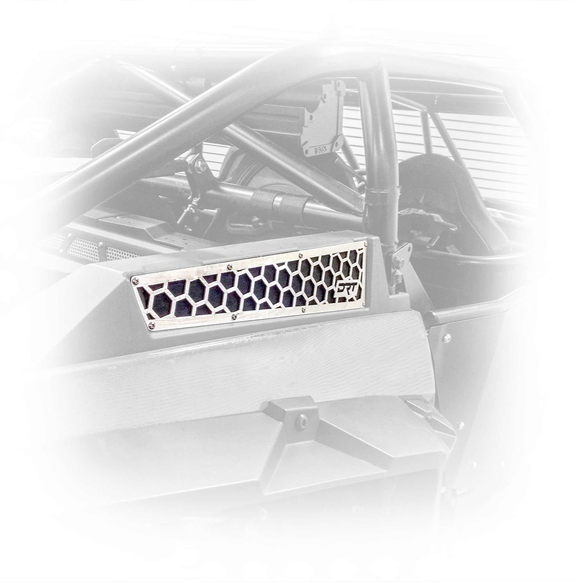 RZR xp 1000 air intake grill installed view