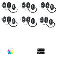 5150 Whips 187 Style Rock Lights w/ Control Harness - 5150 Whips