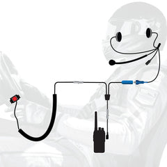 RUGGED Wired Driver Only Communication Kit with RDH16 Radio - Kit with Helmet Speakers