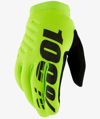 100-PERCENT BRISKER YOUTH GLOVES FLUO YELLOW/BLACK