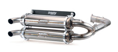 Trinity Racing RZR TURBO / S EXHAUST - STAINLESS STEEL - FULL SYSTEM
