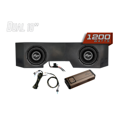 UTV Stereo Can-Am® Defender 1200W Dual 10" Subwoofer Kit  | UTVS-DEF-SUB-1200-2
