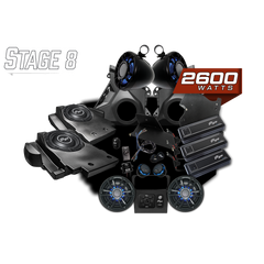 UTV Stereo Can-Am® Maverick R Signature Series Stage 8 Stereo Kit | UTVS-R-S8-S